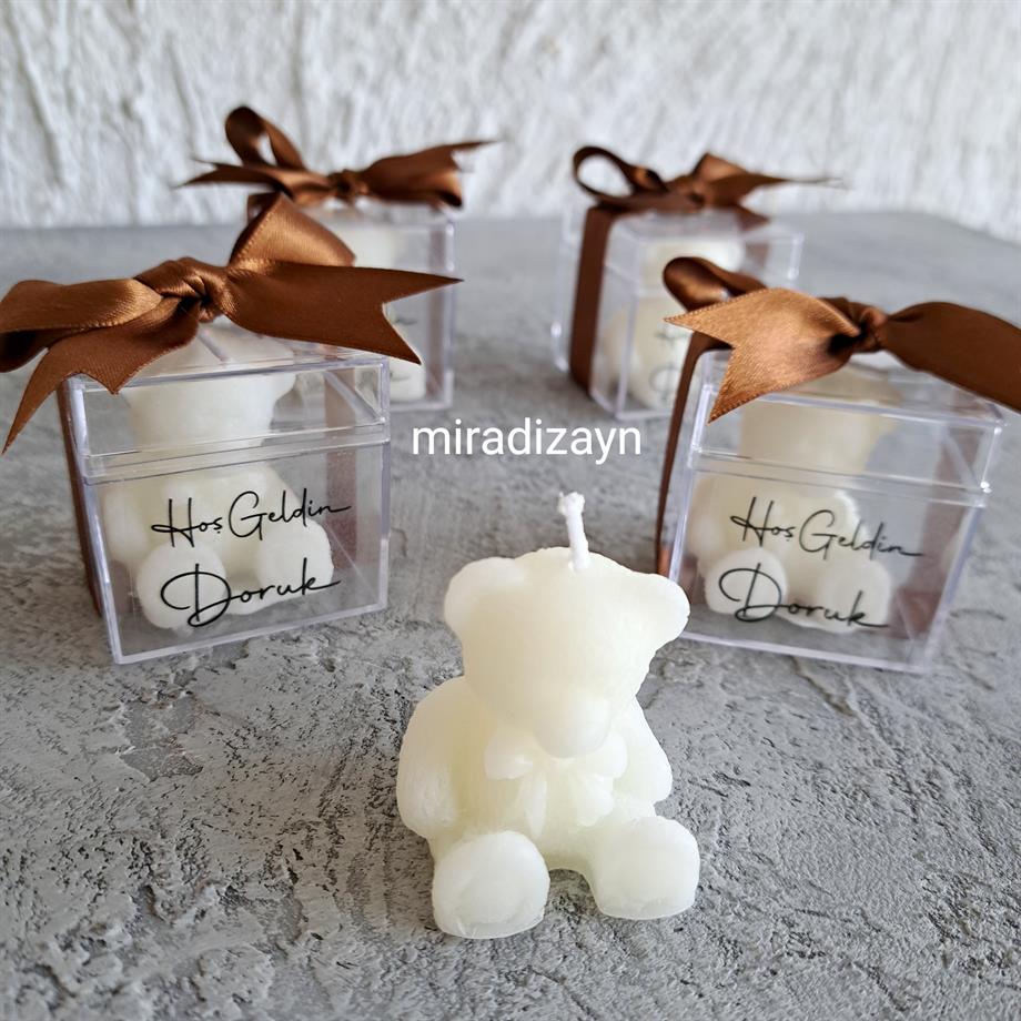 Ayıcıklı Hediyelik Mum