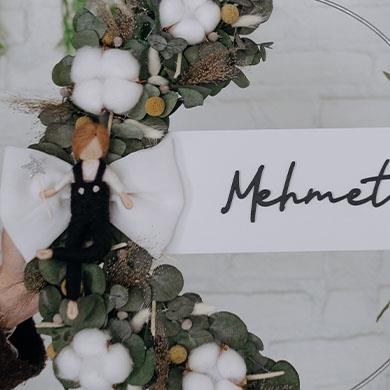 Erkek Bebek Kapı Süsü