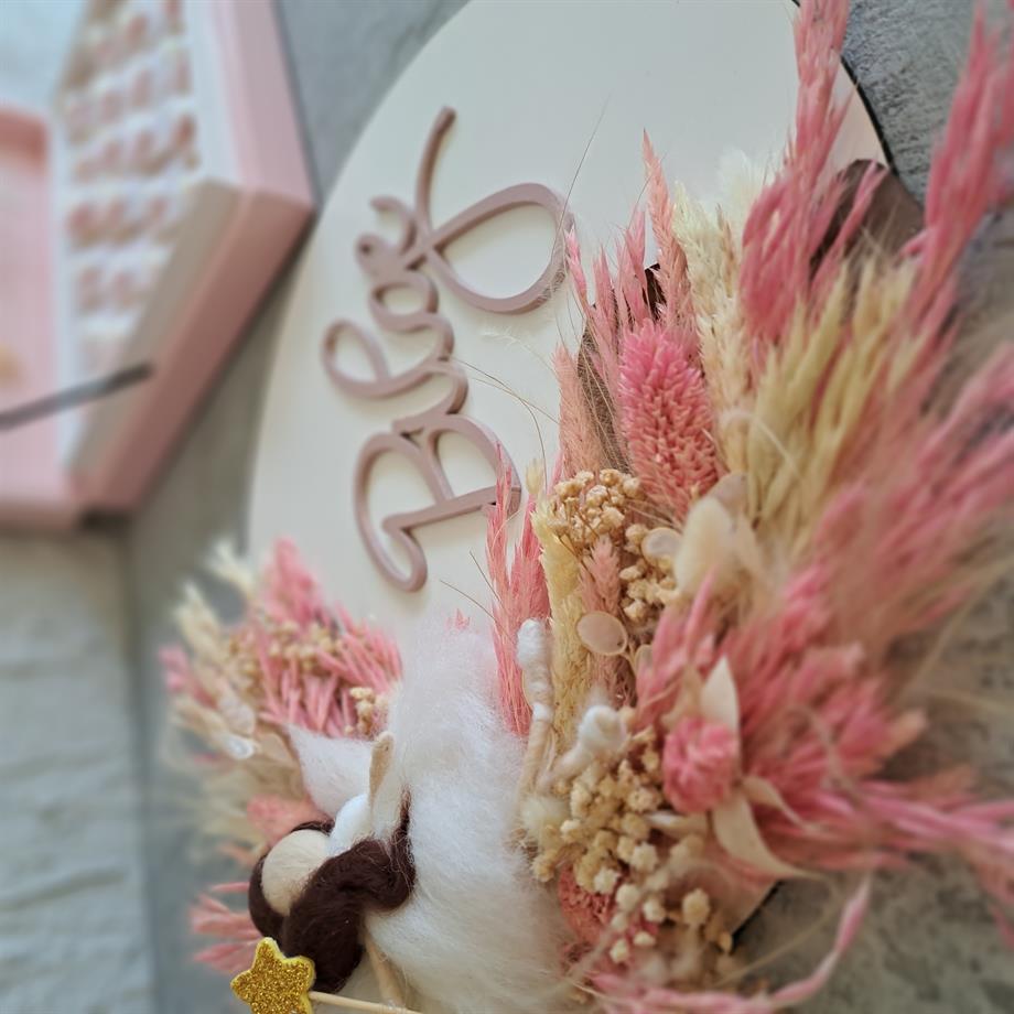 Keçe Bebekli Kapı Süsü