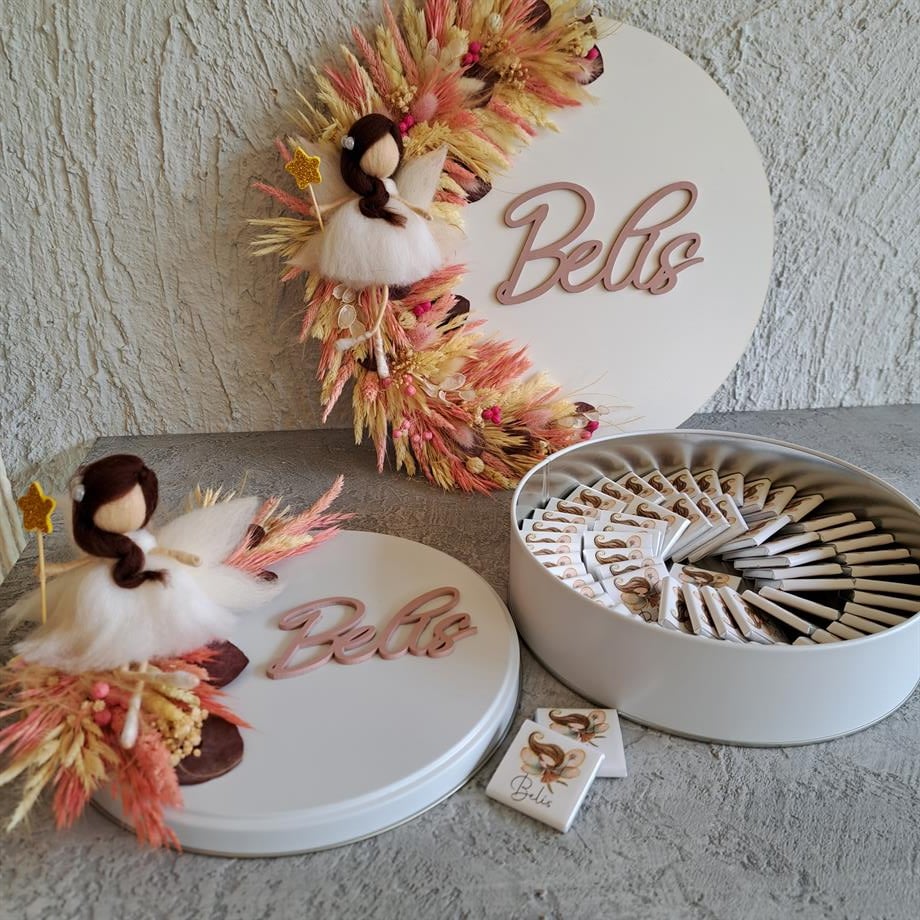 Metal Kutulu Çikolata ve Kapı Süsü