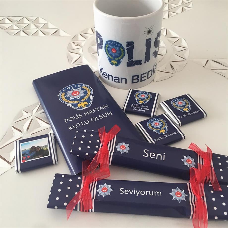Polis Hediyesi Kupa ve Çikolata