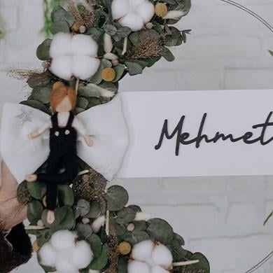 Erkek Bebek Kapı Süsü