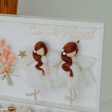 İkiz Bebek Çikolata ve Kapı Süsü