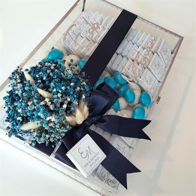 Mavi Konsept Cam Kutulu Çikolata