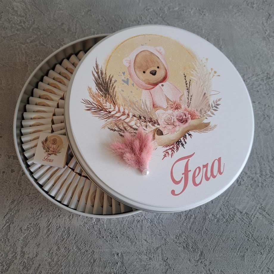 Ayıcık Desenli Bebek Çikolatası