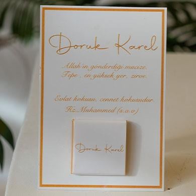Bebek Hediyeliği Kartlı Çikolata