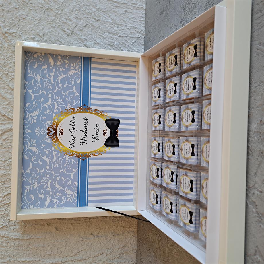Papyonlu Erkek Bebek Çikolatası