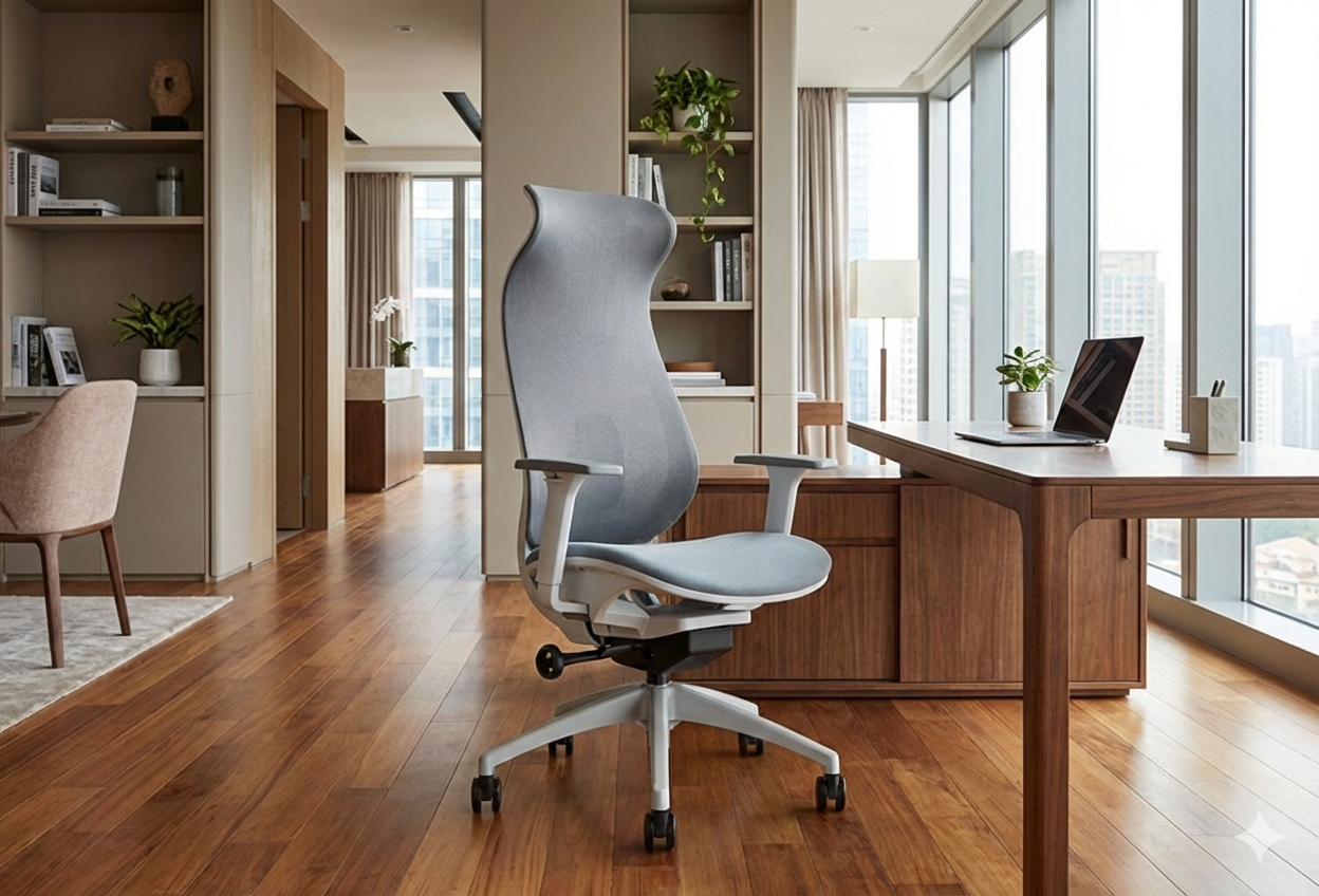 Bova Grey Premium Yönetici Koltuğu | Full Ergonomik & Ortopedik Tasarım