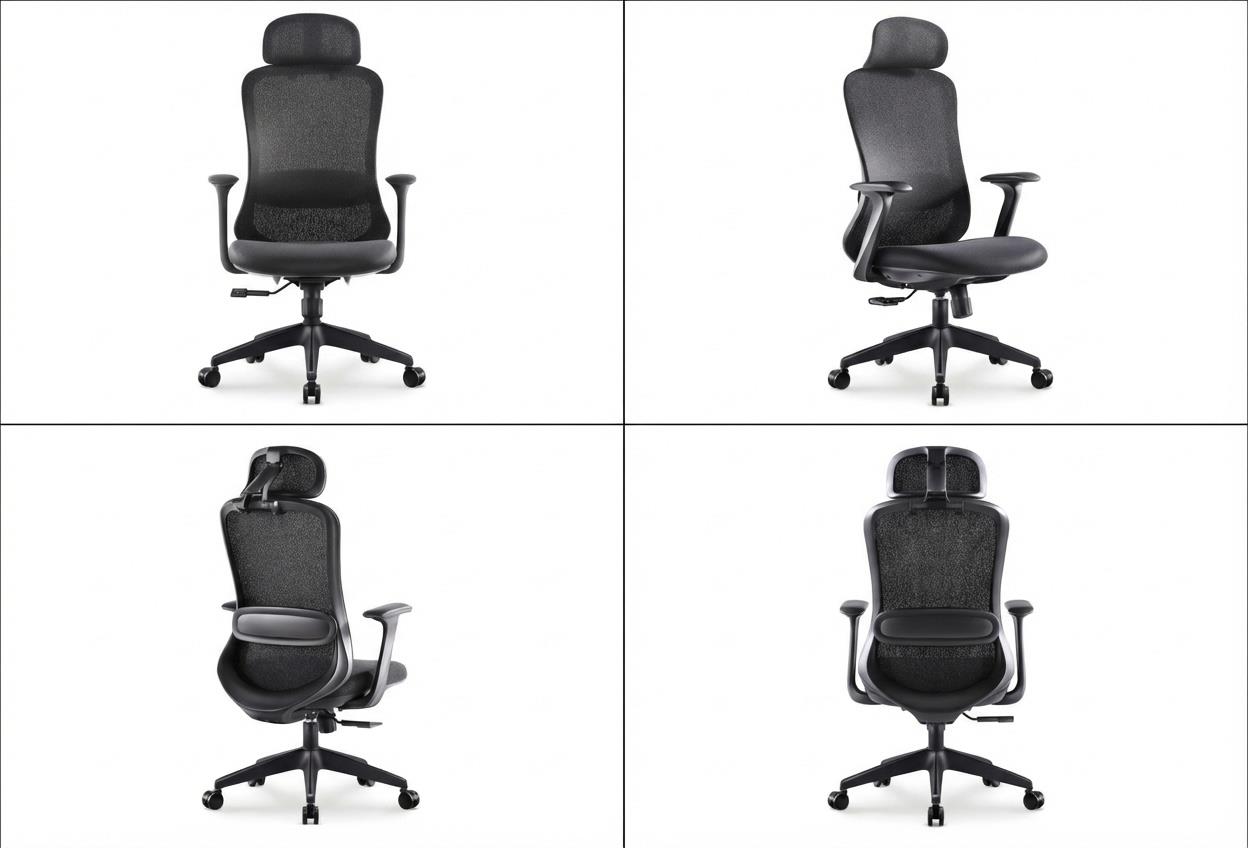 Ferrara Tam Ergonomik Kumaş Yönetici ve Ofis Koltuğu - Siyah (İthal Seri)