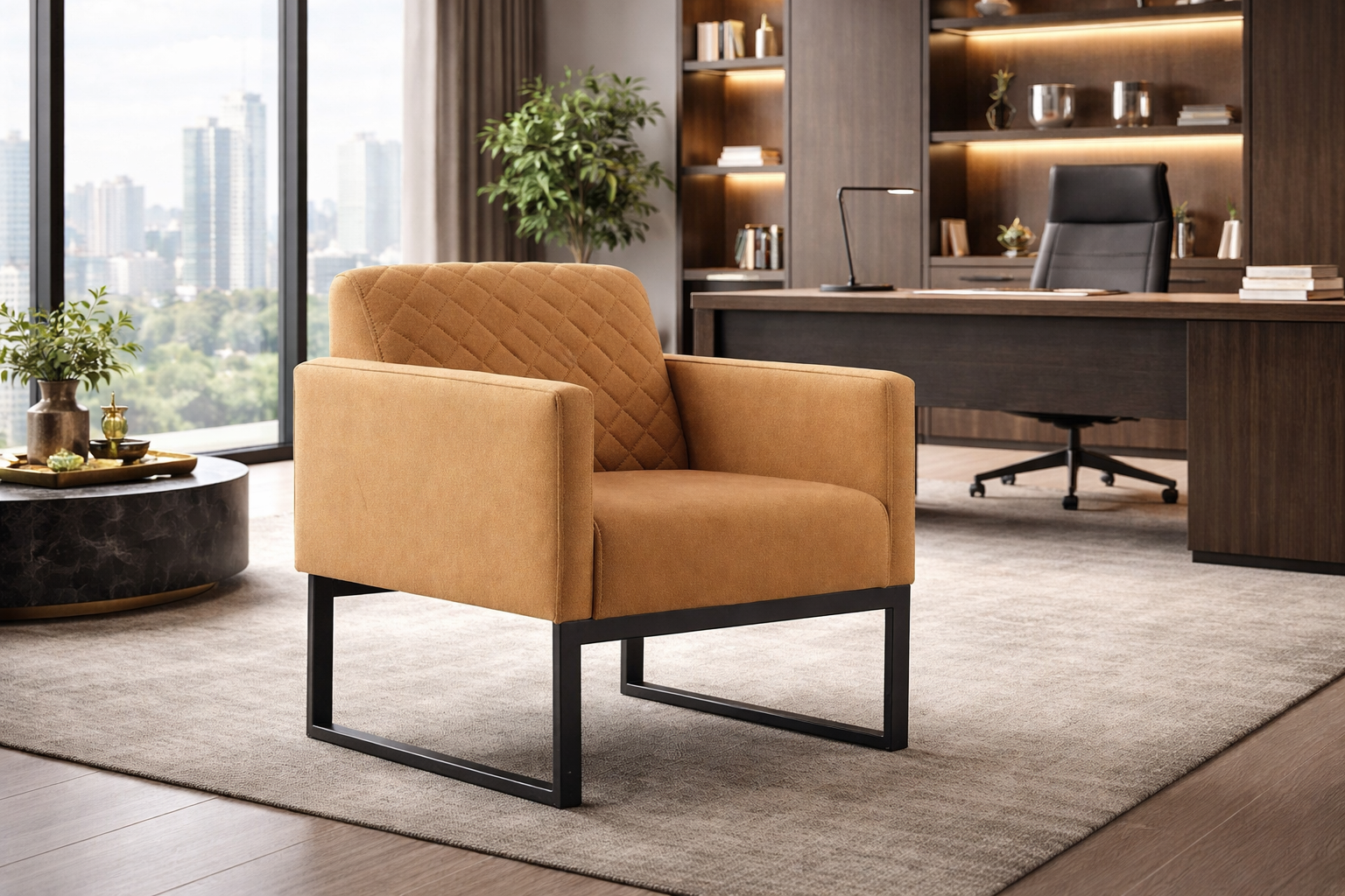 Luban Tekli Koltuk – Modern ve Premium Ofis Bekleme Koltuğu