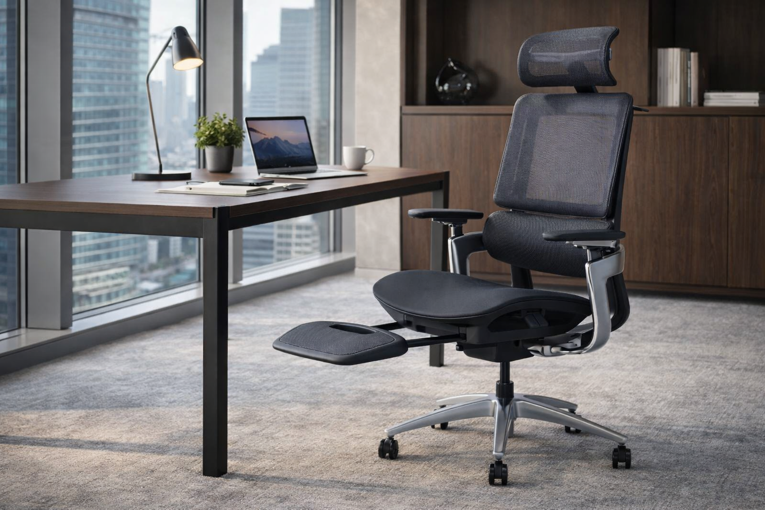 Plus İthal Premium Yönetici Koltuğu | Ergonomik File Sırt & Ayarlanabilir Mekanizma