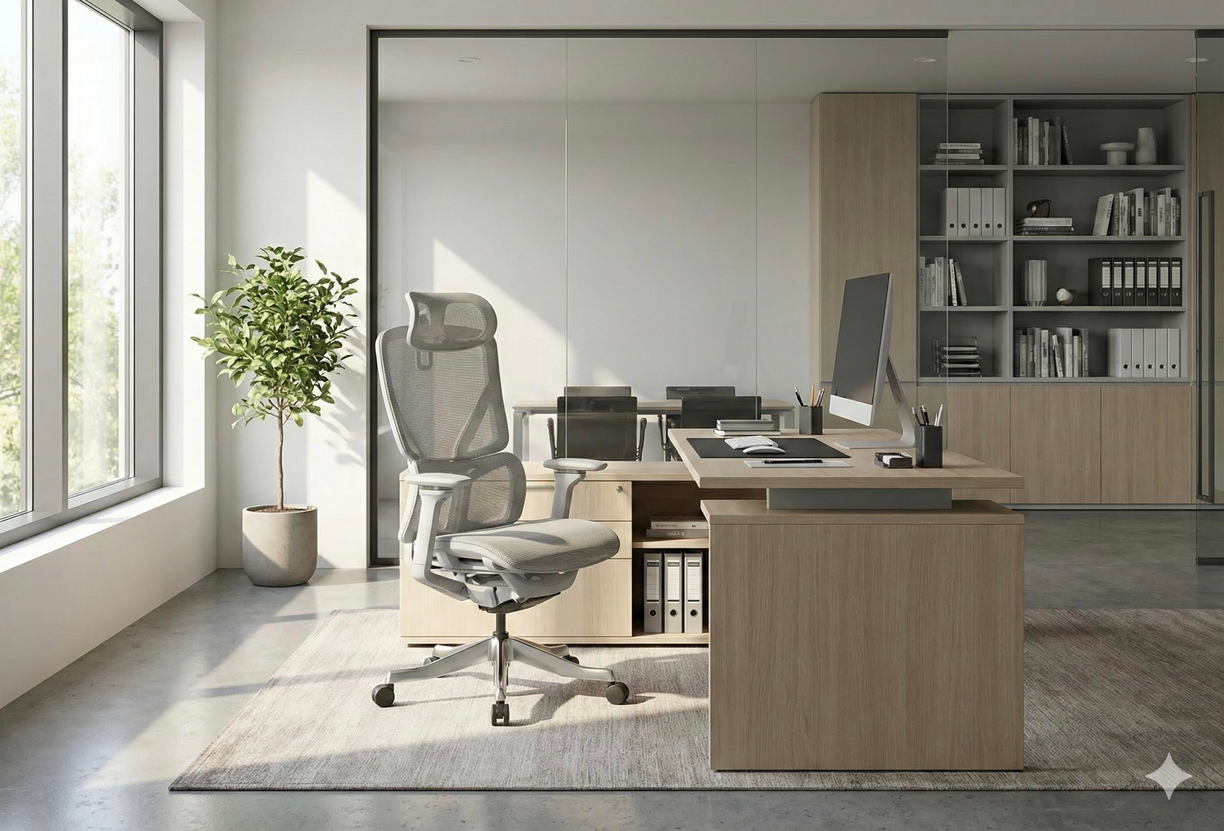 Rimini Premium Gri Ergonomik Yönetici Koltuğu | 3D Hareketli Kolçak & Alüminyum Ayak