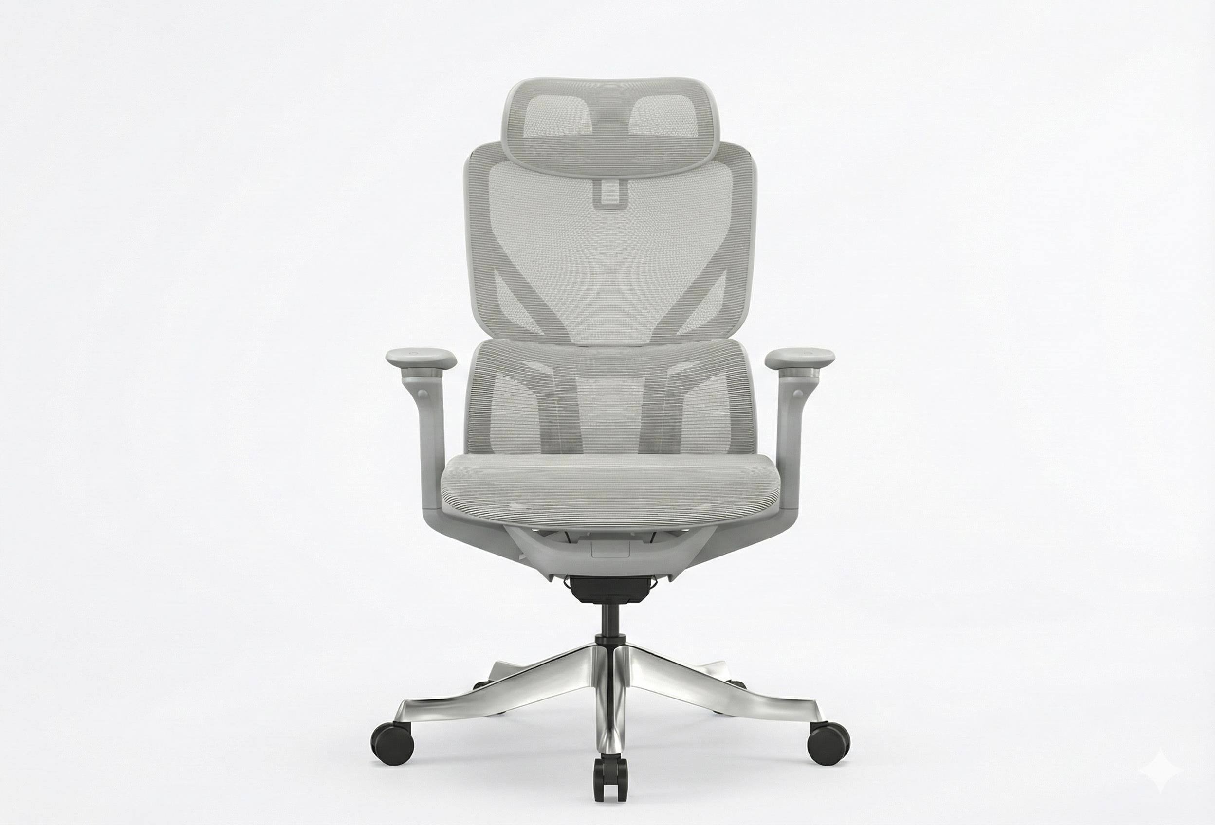 Rimini Premium Gri Ergonomik Yönetici Koltuğu | 3D Hareketli Kolçak & Alüminyum Ayak