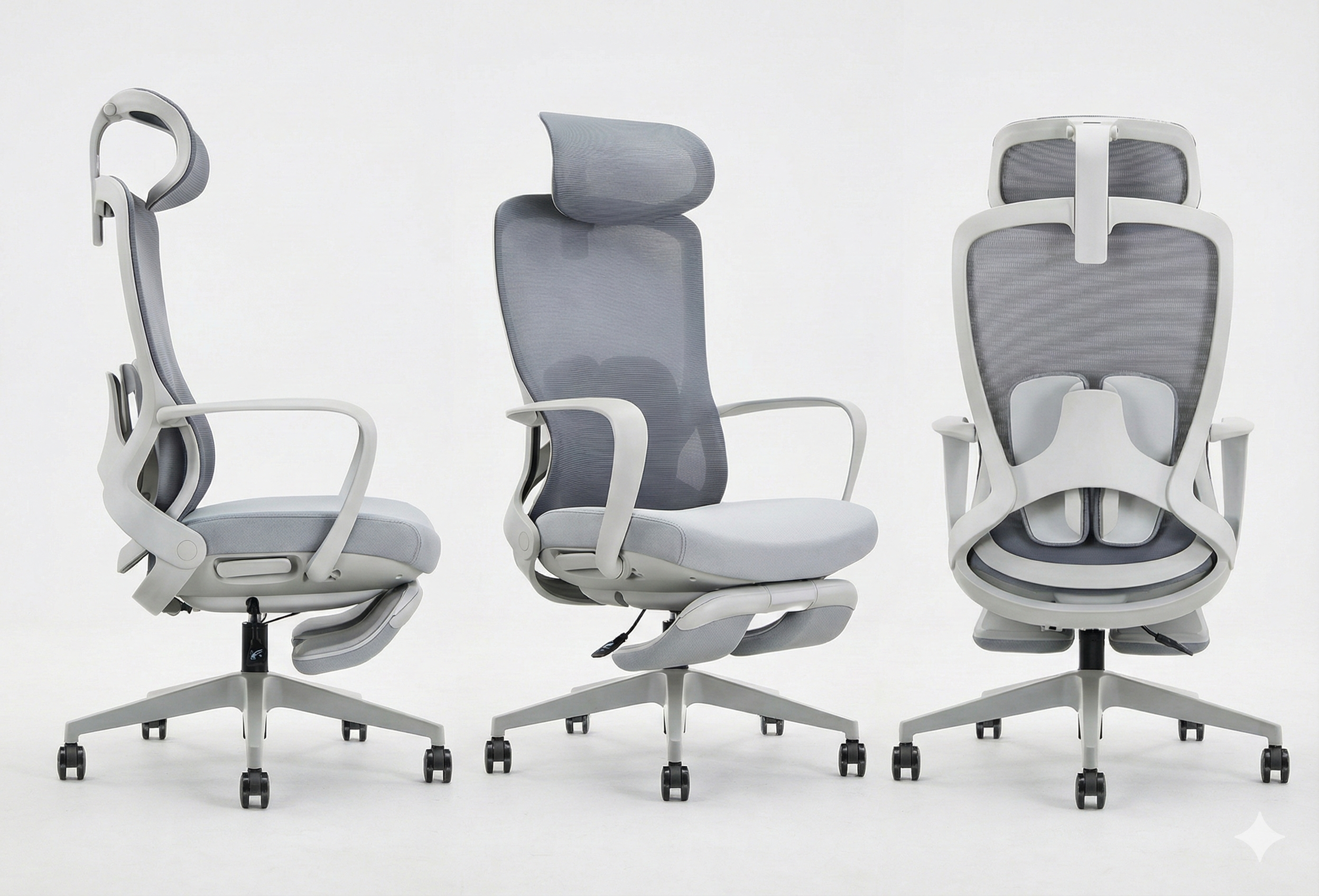 Siena Grey Ayak Uzatmalı İthal Ergonomik Yönetici Koltuğu