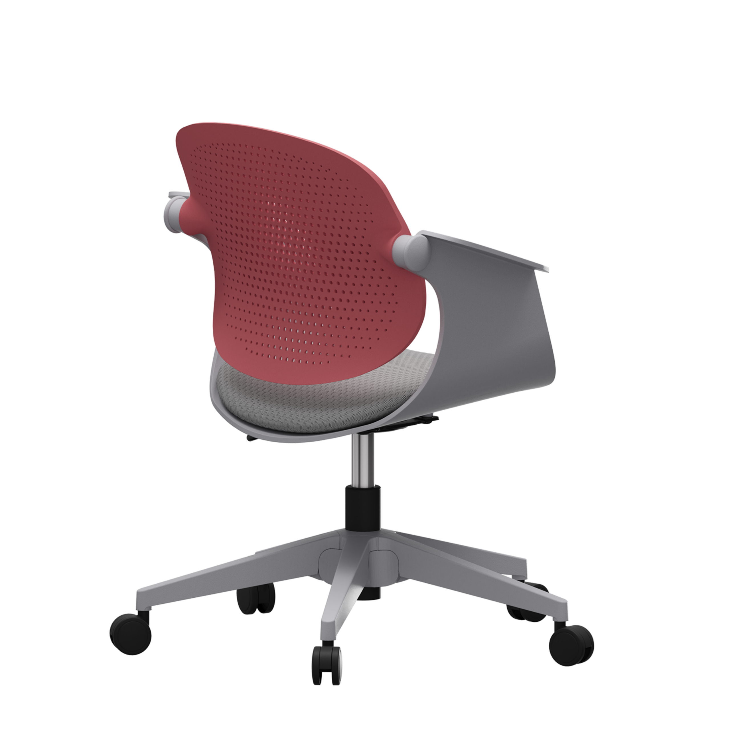 Sisa Modern Çalışma Koltuğu | Ergonomik, Tekerlekli - Pembe
