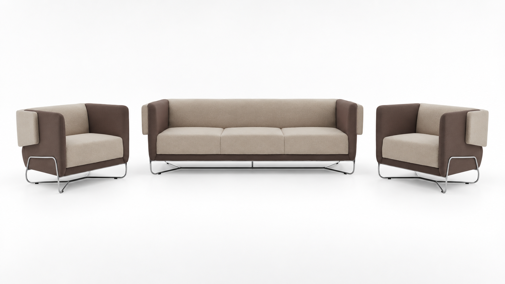 Yena 3+1+1 Ofis Oturma Grubu - Modern Bekleme ve Karşılama Takımı