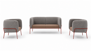 Cube 2+1+1 Modern Ofis Bekleme ve Lounge Oturma Grubu – Minimalist Tasarım
