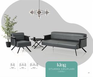 2+1+1 King Premium Ofis Oturma Grubu