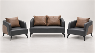 Siderno 2+1+1 Ofis Oturma Grubu – Premium Bekleme ve Misafir Koltuk Takımı