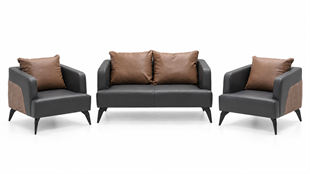 Siderno 2+1+1 Ofis Oturma Grubu – Premium Bekleme ve Misafir Koltuk Takımı