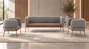 Cube 3+1+1 Modern Ofis Bekleme ve Lounge Oturma Grubu – Minimalist Tasarım