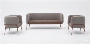 3+1+1 Cube Modern Ofis Bekleme ve Lounge Oturma Grubu – Minimalist Tasarım