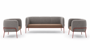 Cube 3+1+1 Modern Ofis Bekleme ve Lounge Oturma Grubu – Minimalist Tasarım