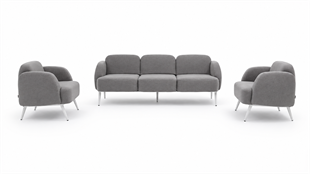Lucy 3+1+1 Modern Ofis Oturma Grubu – Bekleme ve Lobi Kanepe Serisi