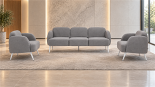Lucy 3+1+1 Modern Ofis Oturma Grubu – Bekleme ve Lobi Kanepe Serisi