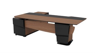 Corvo Yönetici Takımı | 260 cm L Masa, Sehpa ve Kitaplık