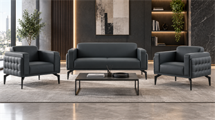 Elmore 2+1+1 Ofis Oturma Grubu | Modern Bekleme ve Misafir Koltuk Takımı