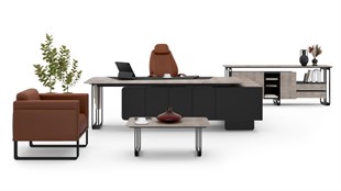 Enox Yönetici Masa Takımı | Modern Yönetici Ofis Takımı