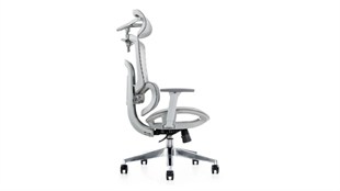 Genova İthal Premium Gri Koltuk | Ergonomik Fileli Yönetici Koltuğu