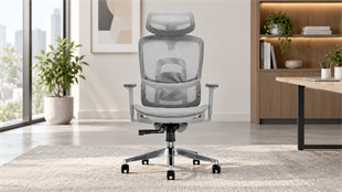 Genova İthal Premium Gri Koltuk | Ergonomik Fileli Yönetici Koltuğu
