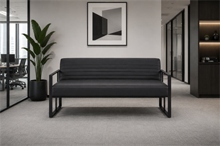 Keops Üçlü Ofis Koltuğu | Modern Metal İskeletli Bekleme Kanepesi
