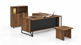 Luban Çalışma Seti 160 cm | Modern Ofis Masa Takımı