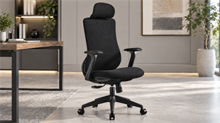 Lucca İthal Ergonomik Yönetici Koltuğu | Siyah Gövde & Siyah Kumaş