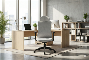 Lucca İthal Ergonomik Yönetici Koltuğu | Siyah Gövde & Gri Kumaş
