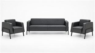 Malvin 3+1+1 Modern Ofis Oturma Grubu | Bekleme ve Karşılama Koltuk Takımı