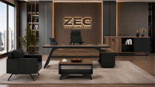 Pegasus Yönetici Masa Takımı | Modern Ahşap Yönetici Ofis Takımı | ZEC Ofis