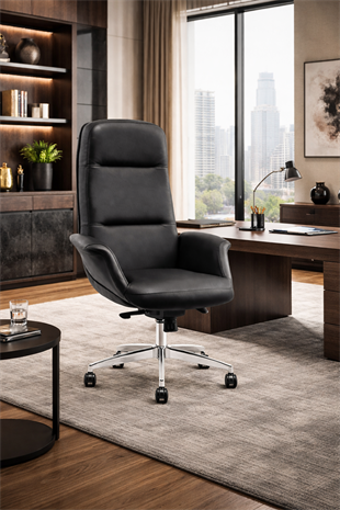 Regal Premium Yönetici Koltuğu – Ergonomik, Şık ve Konforlu Ofis Koltuğu - Siyah