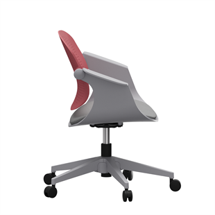 Sisa Modern Çalışma Koltuğu | Ergonomik, Tekerlekli - Pembe