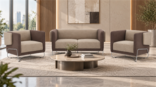 Yena 2+1+1 Ofis Oturma Grubu - Modern Bekleme ve Karşılama Takımı