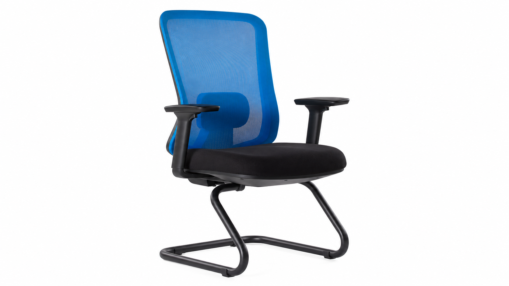 Belle 1 U Ayak Bekleme Koltuğu | Mavi Fileli Ergonomik Misafir Koltuğu