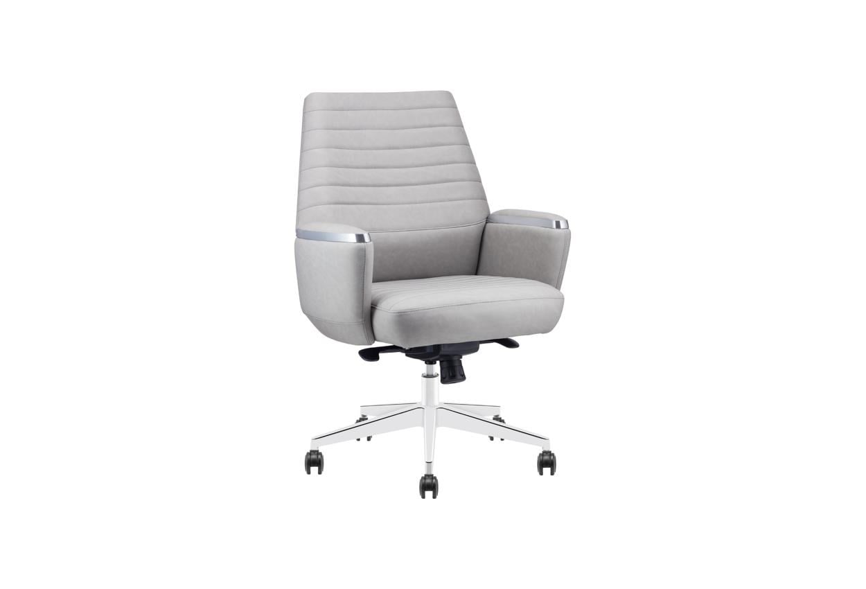 Diamond Plus Çalışma Koltuğu – Premium Deri, Krom Detaylı, Ergonomik Ofis Koltuğu