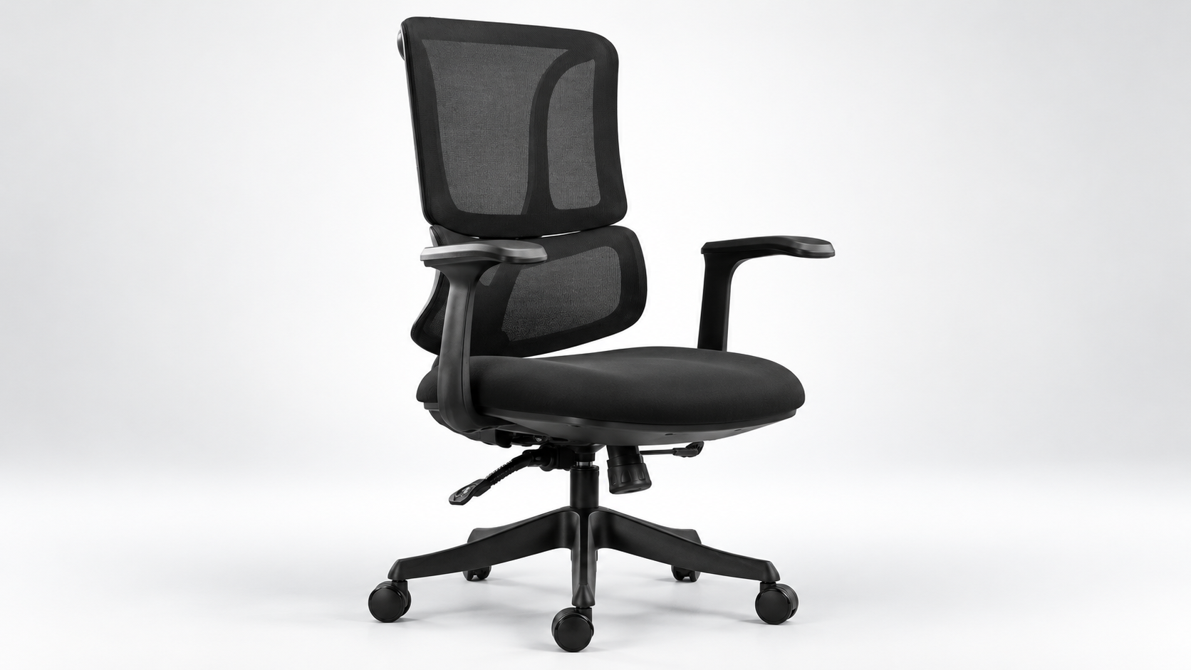 Fank 3 Çalışma Koltuğu | Ergonomik Fileli Sırt, Sabit Kol, Çift Kollu Mekanizma, Plastik Ayak