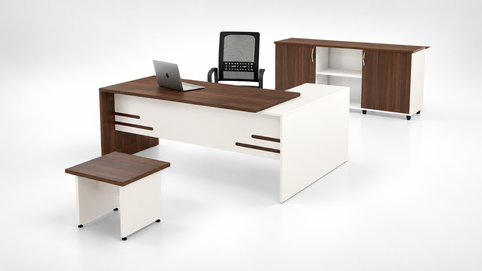 Güney Çalışma Takımı | Etajerli Ofis Masası, Dolap ve Sehpa