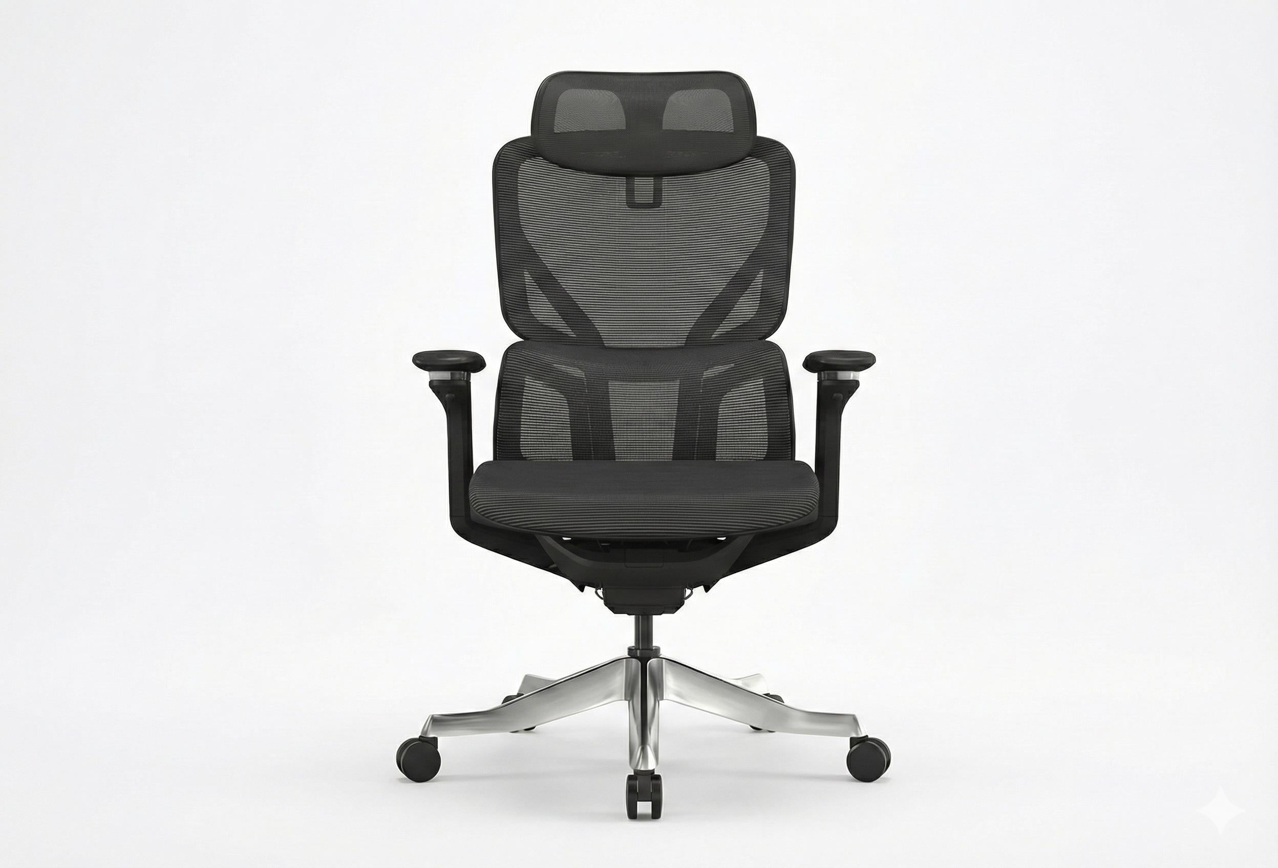 Rimini Premium Siyah Ergonomik Yönetici Koltuğu | 3D Hareketli Kolçak & Alüminyum Ayak