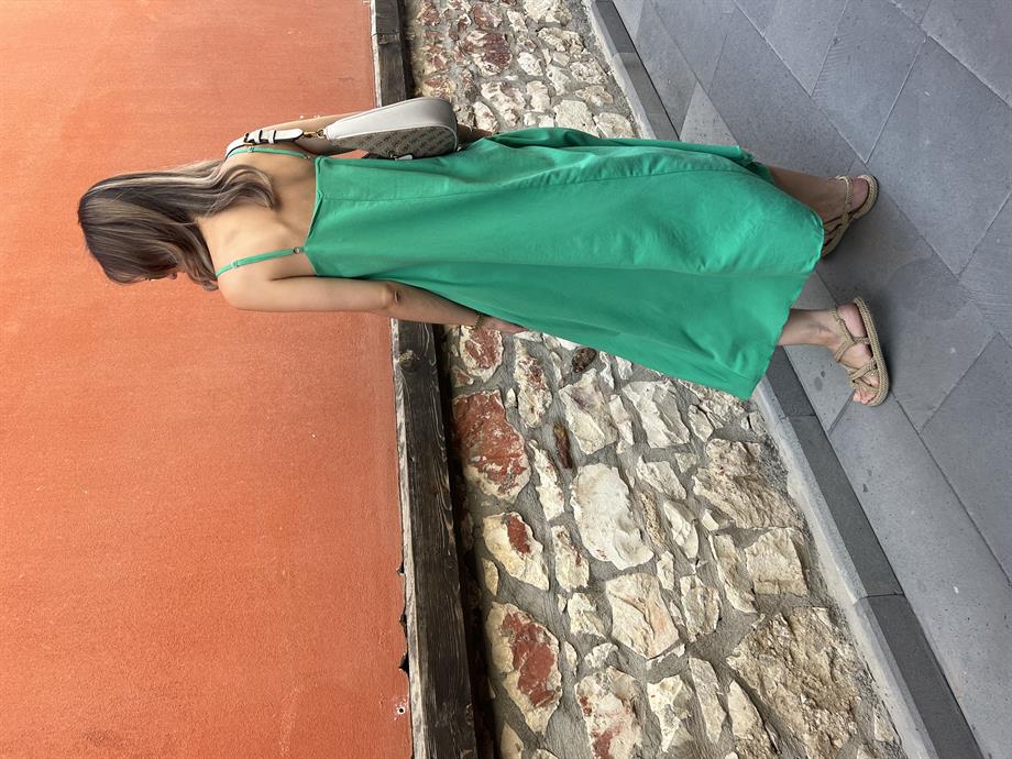 Askılı Çan Elbise 