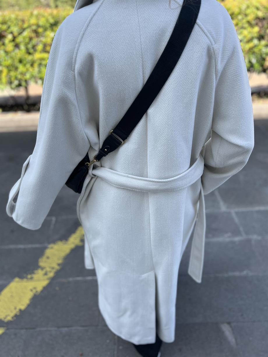 Balık Sırtı Premium Kaşe Kaban